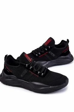 Discount Big Star Shoes Męskie Buty Sportowe Memory Foam Big Star KK174255 Czarne