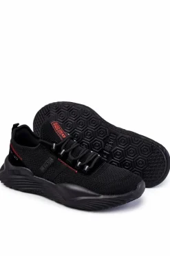 Discount Big Star Shoes Męskie Buty Sportowe Memory Foam Big Star KK174255 Czarne