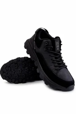 New Big Star Shoes Męskie Buty Sportowe Trapery Big Star KK174244 Czarne