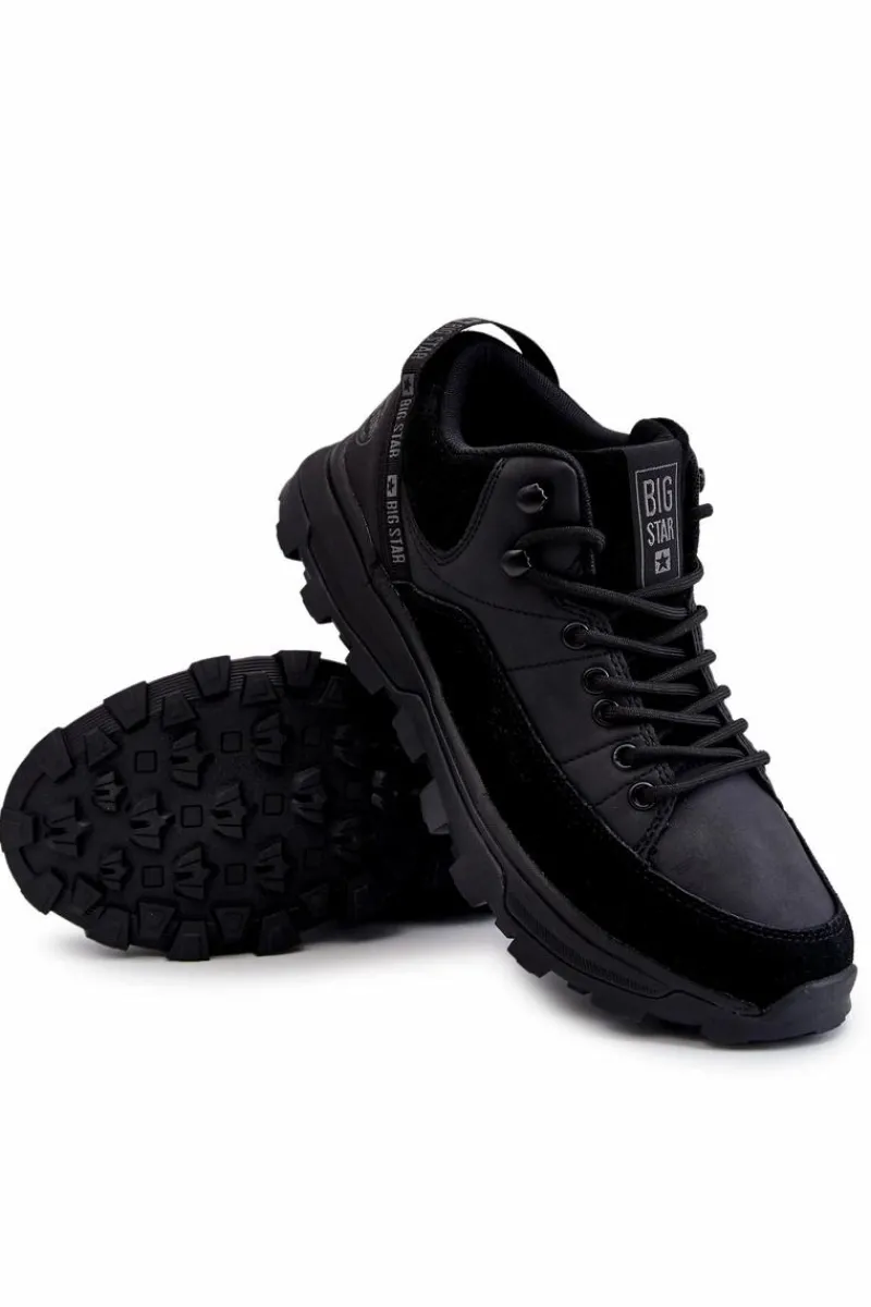 New Big Star Shoes Męskie Buty Sportowe Trapery Big Star KK174244 Czarne