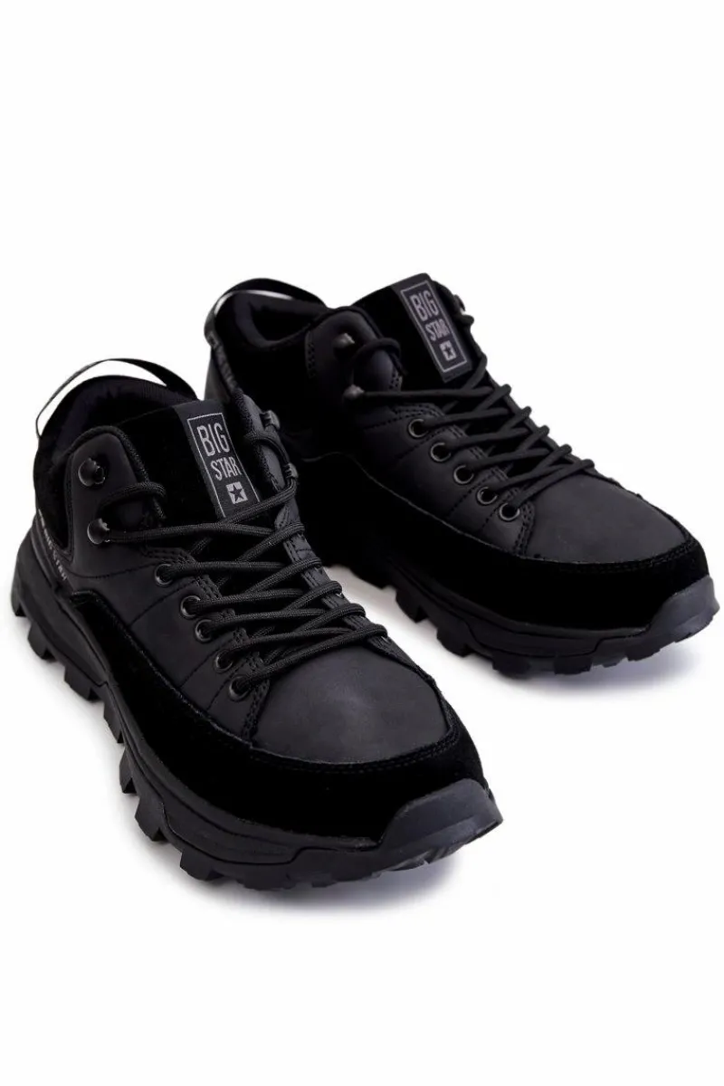 New Big Star Shoes Męskie Buty Sportowe Trapery Big Star KK174244 Czarne