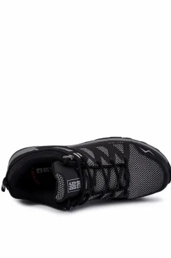New Męskie Buty Sportowe Trapery Memory Foam Big Star KK174105 Czarne Męskie Obuwie Sportowe Męskie