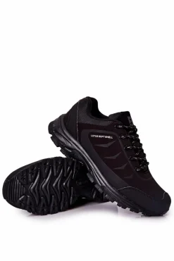 Online Męskie Buty Sportowe Wiązane Czarne Ginorney Męskie Obuwie Sportowe Męskie