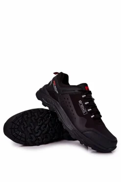 Obuwie Sportowe Męskie>Evento Męskie Buty Sportowe Wiązane Czarne Grenberd