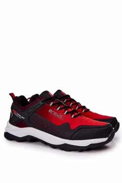 Clearance Evento Męskie Buty Sportowe Wiązane Czerwone Grenberd