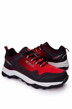 Clearance Evento Męskie Buty Sportowe Wiązane Czerwone Grenberd