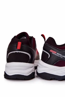 Clearance Evento Męskie Buty Sportowe Wiązane Czerwone Grenberd