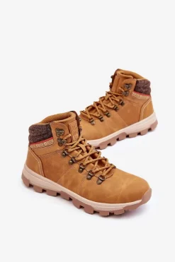 Sale Męskie Buty Trekkingowe Big Star KK174217 Camel Męskie Obuwie Trekkingowe Męskie|Botki Męskie