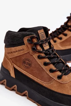 Discount Big Star Shoes Męskie Buty Trekkingowe Camel Big Star MM174015