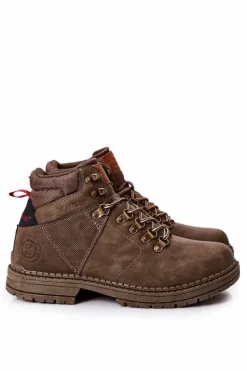 Outlet Męskie Buty Trekkingowe EE1R4030C Ciemnozielone Męskie Obuwie Trekkingowe Męskie