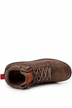 Outlet Męskie Buty Trekkingowe EE1R4030C Ciemnozielone Męskie Obuwie Trekkingowe Męskie