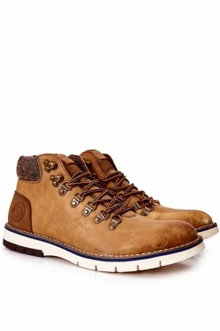 Obuwie Trekkingowe Męskie>Cross Jeans Męskie Buty Trekkingowe EE1R4078C Camel