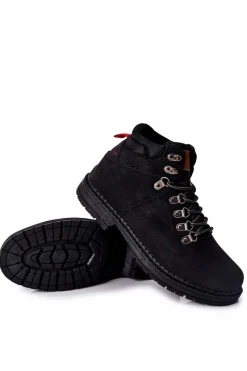 Online Cross Jeans Męskie Buty Trekkingowe EE1R4028C Czarne