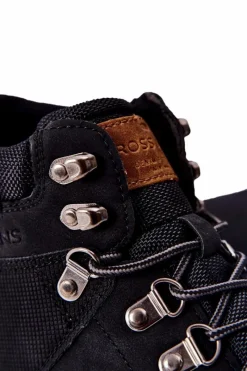 Online Cross Jeans Męskie Buty Trekkingowe EE1R4028C Czarne