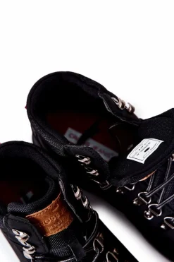 Online Cross Jeans Męskie Buty Trekkingowe EE1R4028C Czarne