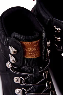 Online Cross Jeans Męskie Buty Trekkingowe EE1R4028C Czarne