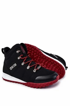 Outlet Big Star Shoes Męskie Buty Trekkingowe Memory Foam Big Star KK174112 Czarne