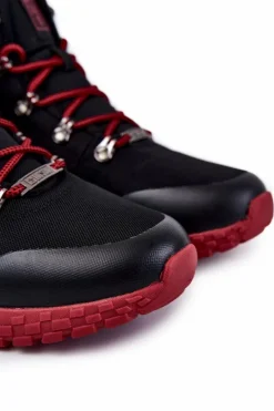 Outlet Big Star Shoes Męskie Buty Trekkingowe Memory Foam Big Star KK174112 Czarne