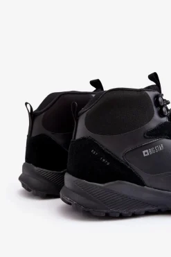 Obuwie Trekkingowe Męskie|Obuwie Sportowe Męskie></noscript>Big Star Shoes Męskie Buty Trekkingowe Ocieplane Czarne Big Star MM174334 Czarny