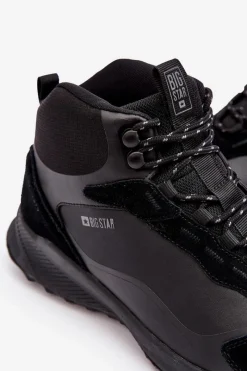Obuwie Trekkingowe Męskie|Obuwie Sportowe Męskie></noscript>Big Star Shoes Męskie Buty Trekkingowe Ocieplane Czarne Big Star MM174334 Czarny