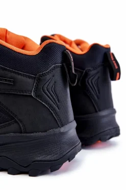 Best Męskie Buty Trekkingowe Ocieplane KK1R4018C Czarne Męskie Obuwie Trekkingowe Męskie|Botki Męskie