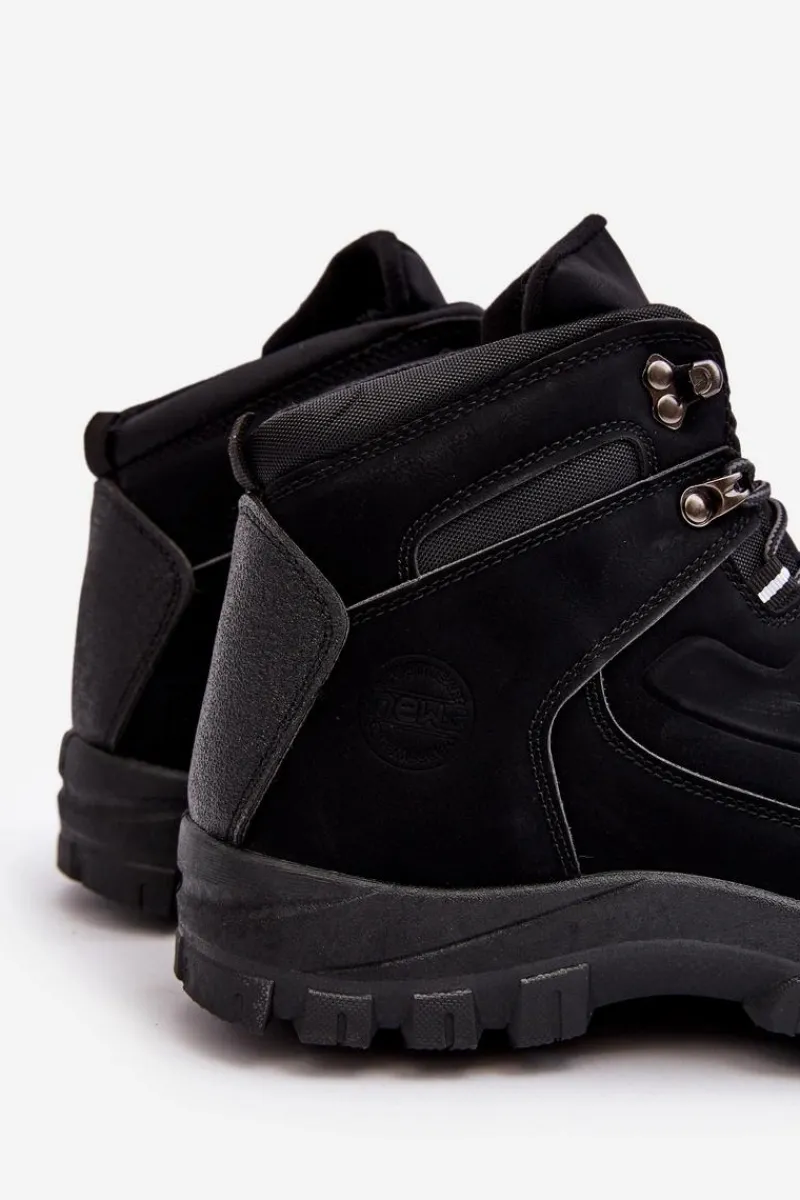 Obuwie Trekkingowe Męskie>Evento Męskie Buty Trekkingowe Ocieplane Czarne Dysasha
