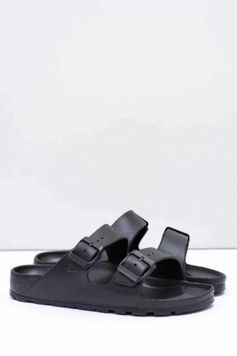 Męskie Czarne Ogrodowe Lekkie Klapki Męskie Klapki Męskie Klasyczne