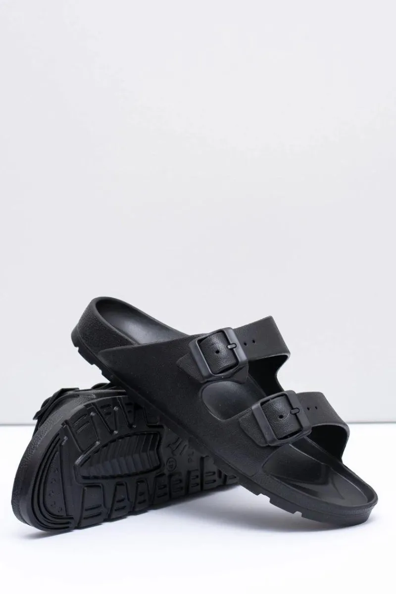 Męskie Czarne Ogrodowe Lekkie Klapki Męskie Klapki Męskie Klasyczne