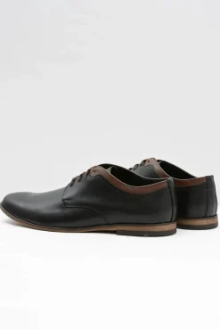 Online Męskie Czarne Skórzane Półbuty Gianni Męskie Półbuty Casual