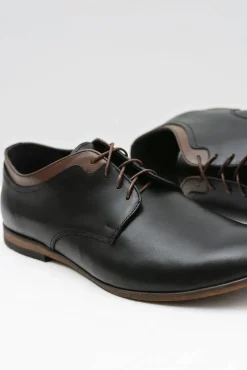 Online Męskie Czarne Skórzane Półbuty Gianni Męskie Półbuty Casual