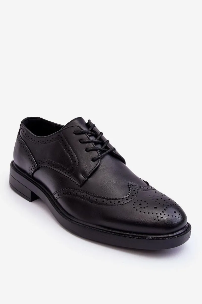 Discount Boto Męskie Eleganckie Skórzane Półbuty Czarne Gustavo