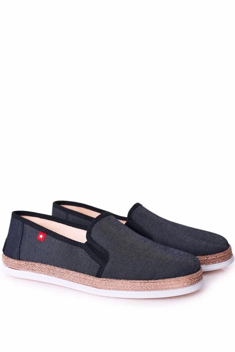 New Męskie Espadryle Big Star HH176002 Granatowe Męskie Trampki Męskie Big Star|Półbuty Casual