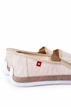 Best Męskie Espadryle Big Star HH176001 Beżowe Męskie Trampki Męskie Big Star|Półbuty Casual