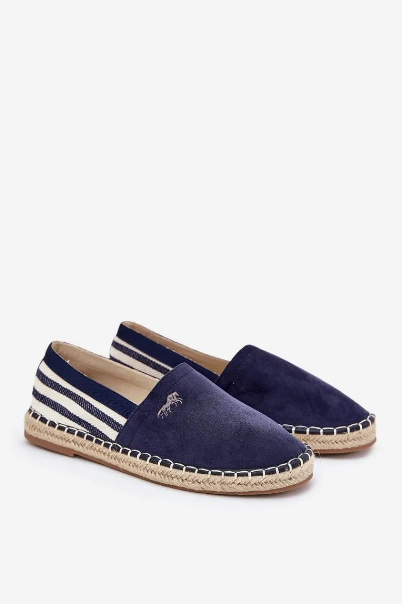 Trampki Niskie|Trampki Męskie Niskie>Boto Męskie Espadryle Z Eko Zamszu Granatowe Nessar