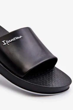 Ipanema Męskie Gumowe Klapki 82832 Slide Unisex Czarne
