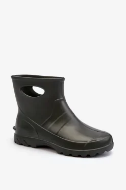 Hot Męskie Kalosze Wodoszczelne GARDEN 753 LEMIGO Ciemnozielone Męskie Kalosze Męskie