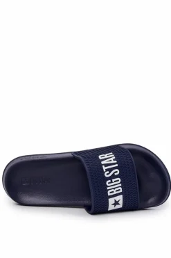 Outlet Męskie Klapki Big Star JJ174507 Granatowe Męskie Klapki Męskie Big Star|Klapki Męskie Klasyczne
