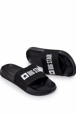 Sale Męskie Klapki Big Star JJ174505 Czarne Męskie Klapki Męskie Big Star|Klapki Męskie Klasyczne
