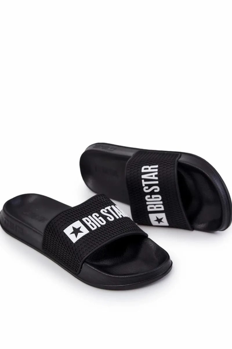Sale Męskie Klapki Big Star JJ174505 Czarne Męskie Klapki Męskie Big Star|Klapki Męskie Klasyczne
