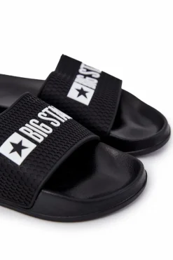 Sale Męskie Klapki Big Star JJ174505 Czarne Męskie Klapki Męskie Big Star|Klapki Męskie Klasyczne