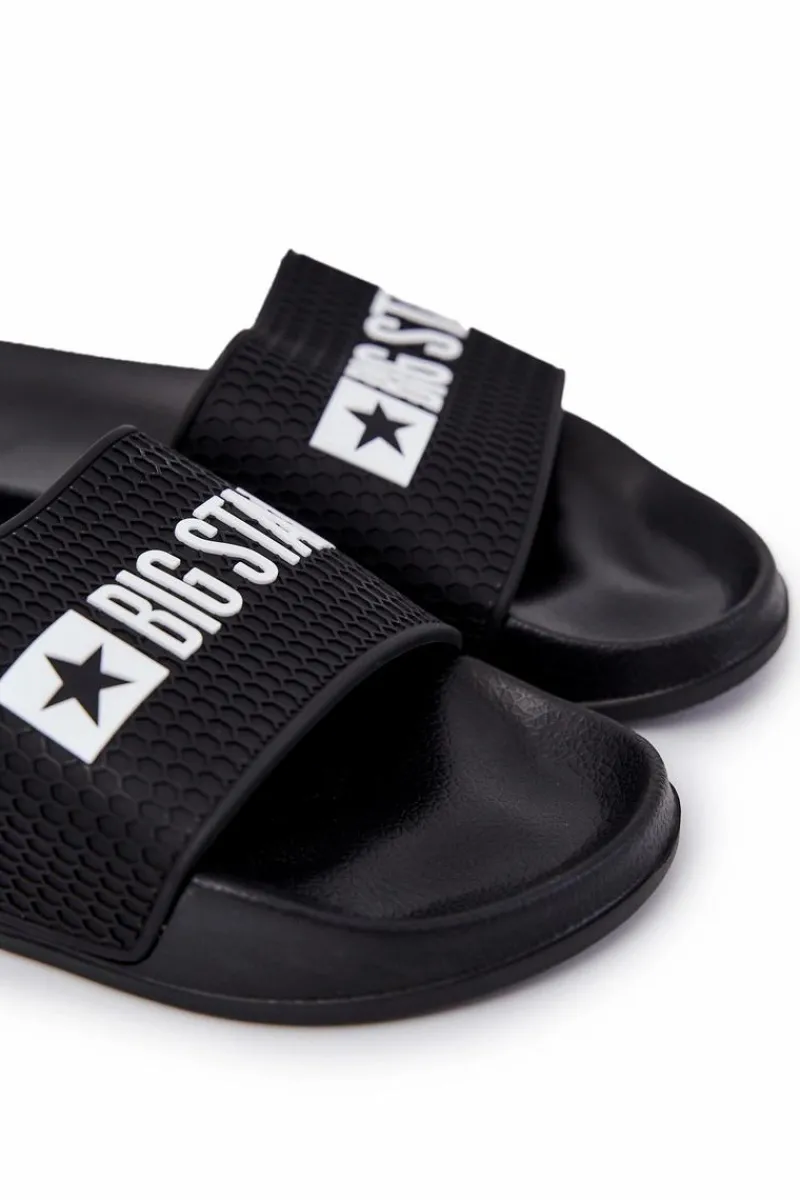 Sale Męskie Klapki Big Star JJ174505 Czarne Męskie Klapki Męskie Big Star|Klapki Męskie Klasyczne