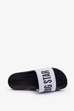 Clearance Męskie Klapki Big Star MM174320 Biało-Czarne Męskie Klapki Męskie Big Star|Klapki Męskie Klasyczne