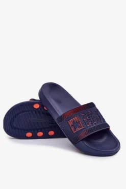 Clearance Męskie Klapki Big Star RR174A052 Granatowe Męskie Klapki Męskie Big Star|Klapki Męskie Klasyczne