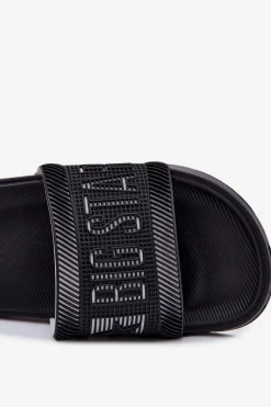 Discount Big Star Shoes Męskie Klapki Big Star RR174A053 Czarne Czarny