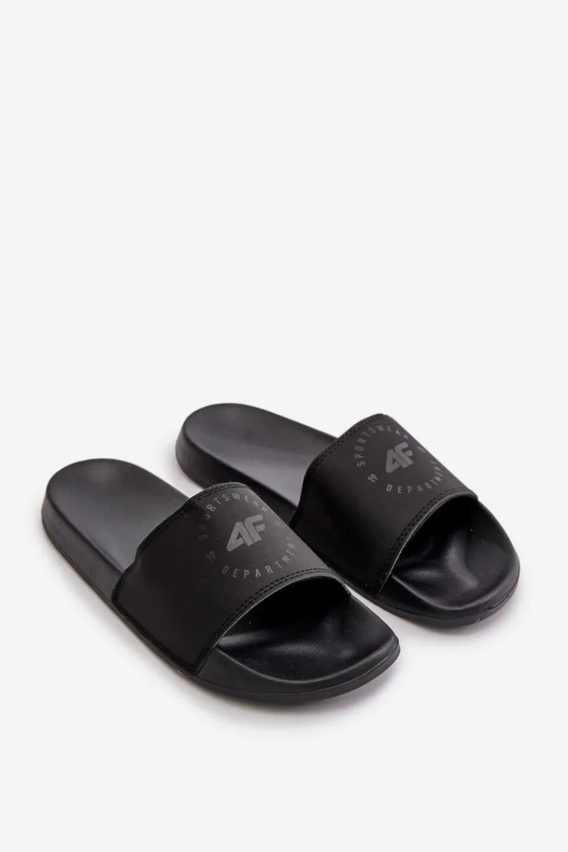 Klapki Męskie Klasyczne>4F Męskie Klapki MM00FFLIM046-21S Czarne