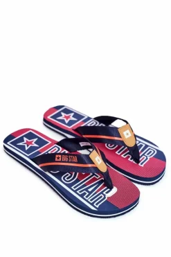 New Męskie Klapki Japonki Big Star FF174471 Granatowe Męskie Klapki Męskie Big Star|Klapki Męskie Japonki