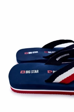 Clearance Big Star Shoes Męskie Klapki Japonki Big Star HH174827 Granatowe