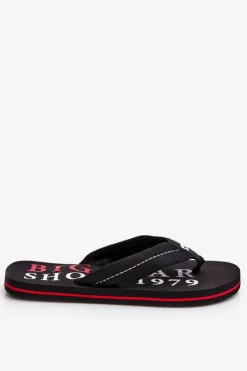 Discount Męskie Klapki Japonki Big Star LL174614 Czarne Męskie Klapki Męskie Big Star|Klapki Męskie Japonki