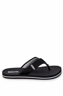 Hot Męskie Klapki Japonki Big Star JJ174519 Czarny Męskie Klapki Męskie Big Star|Klapki Męskie Japonki