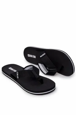 Hot Męskie Klapki Japonki Big Star JJ174519 Czarny Męskie Klapki Męskie Big Star|Klapki Męskie Japonki